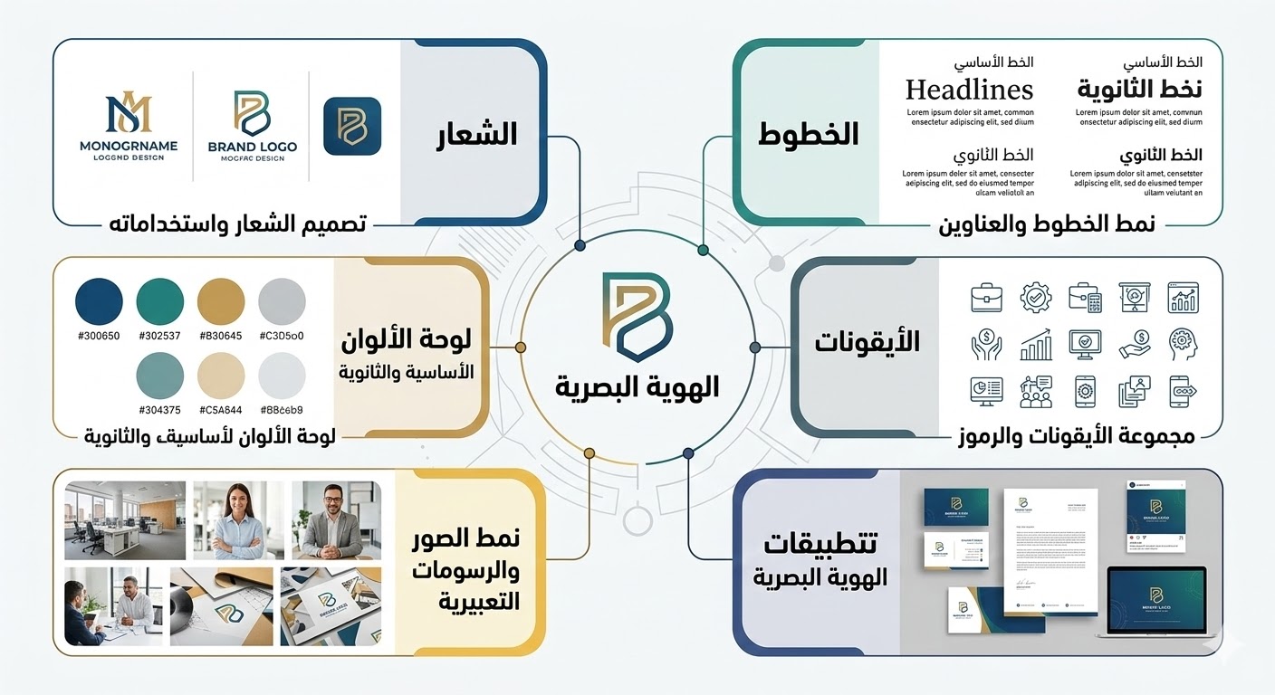 عناصر الهوية البصرية
